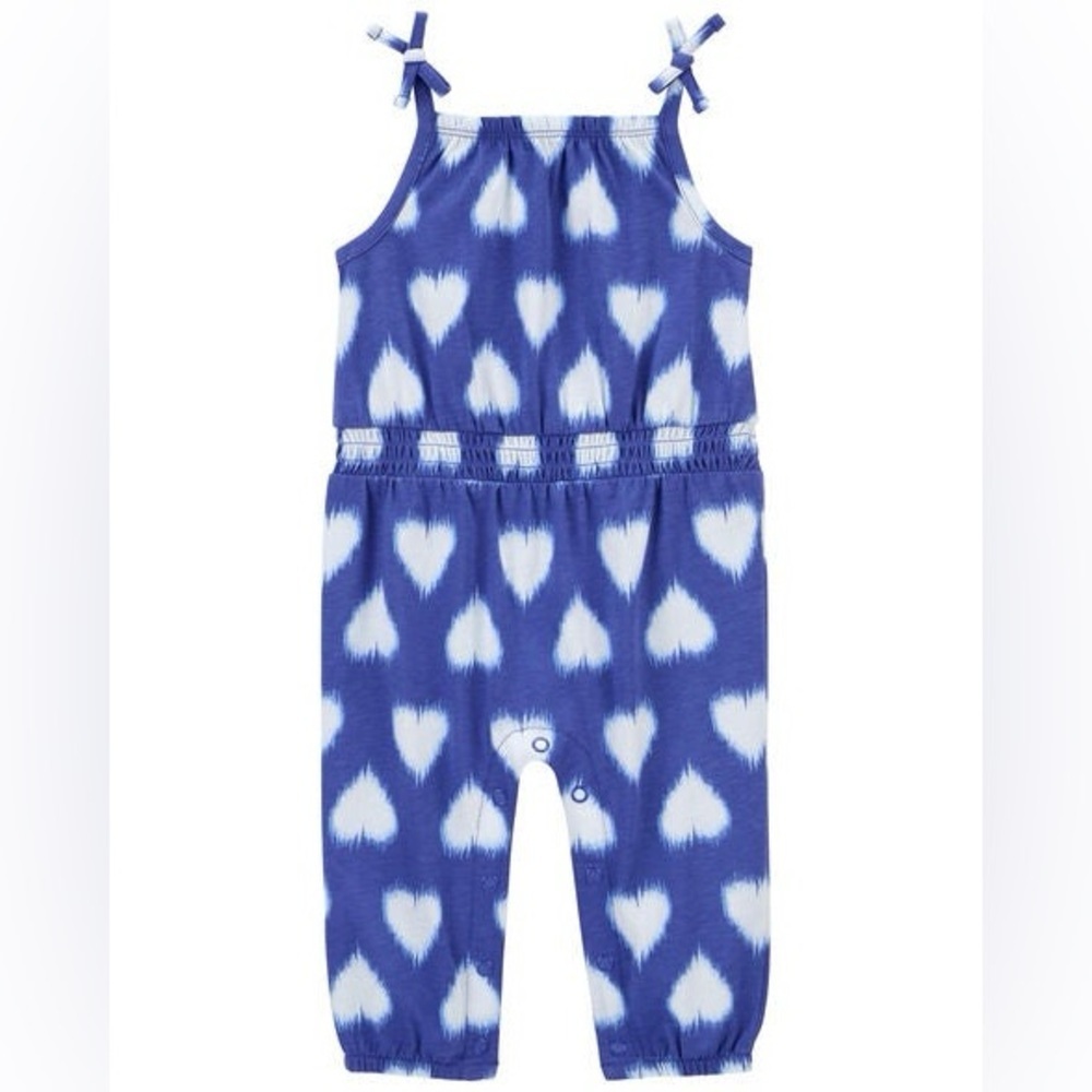 NWT Carters Baby Heart Cotton Jumpsuit